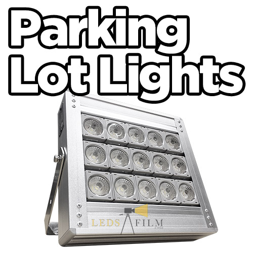 High mast LED parking lot lights